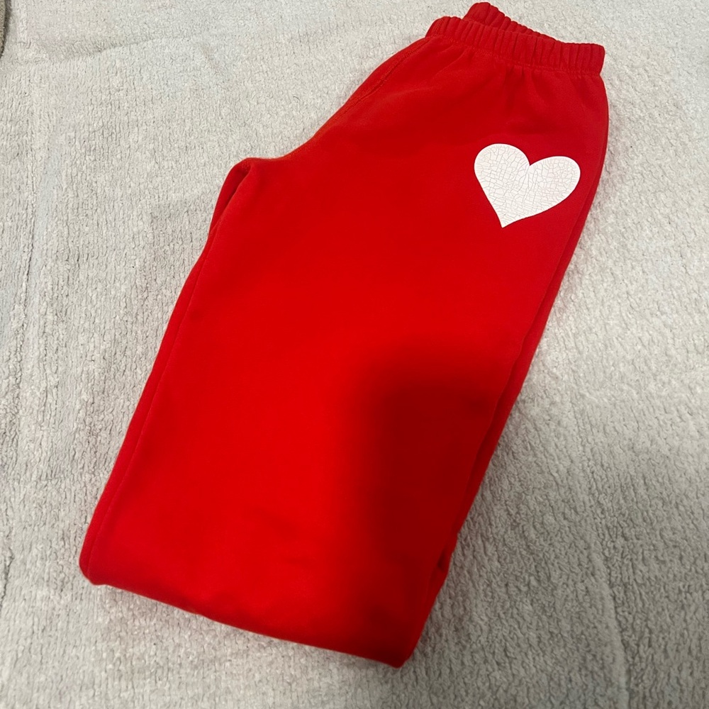 Katie J NYC Vibrant Red Sweatpants
